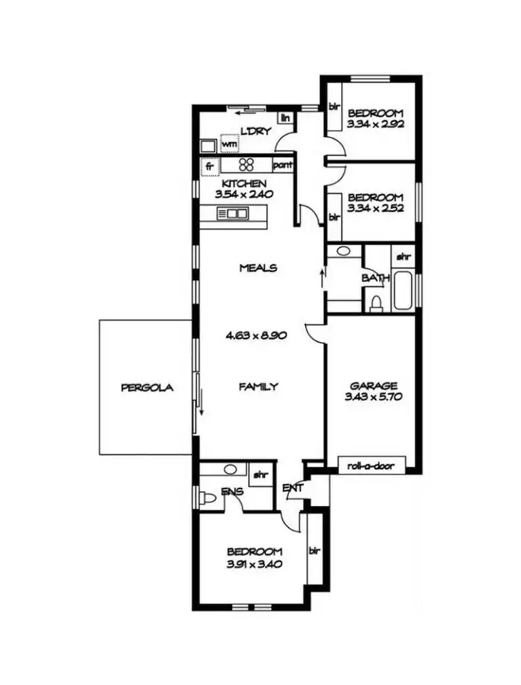 Floorplan of Homely house listing, 66 Lurline Ave, Gilles Plains SA 5086