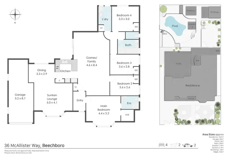 Floorplan of Homely house listing, 36 Mcallister Way, Beechboro WA 6063