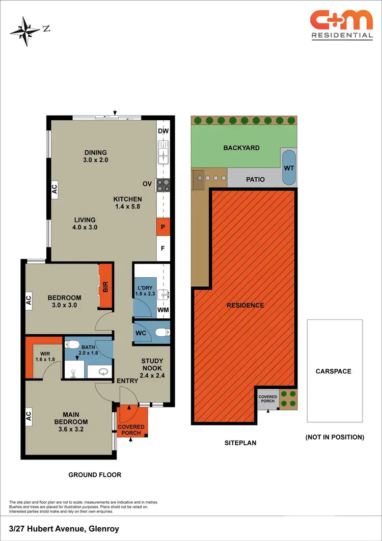 Floorplan of Homely townhouse listing, 3/27 Hubert Avenue, Glenroy VIC 3046
