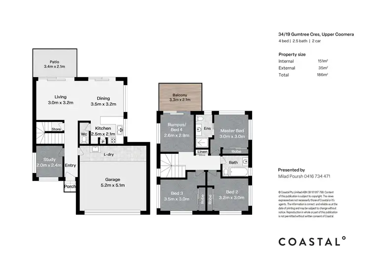 Floorplan of Homely townhouse listing, 34/19 Gumtree Crescent, Upper Coomera QLD 4209