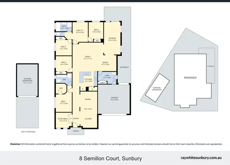 Floorplan of Homely house listing, 8 Semillon Court, Sunbury VIC 3429