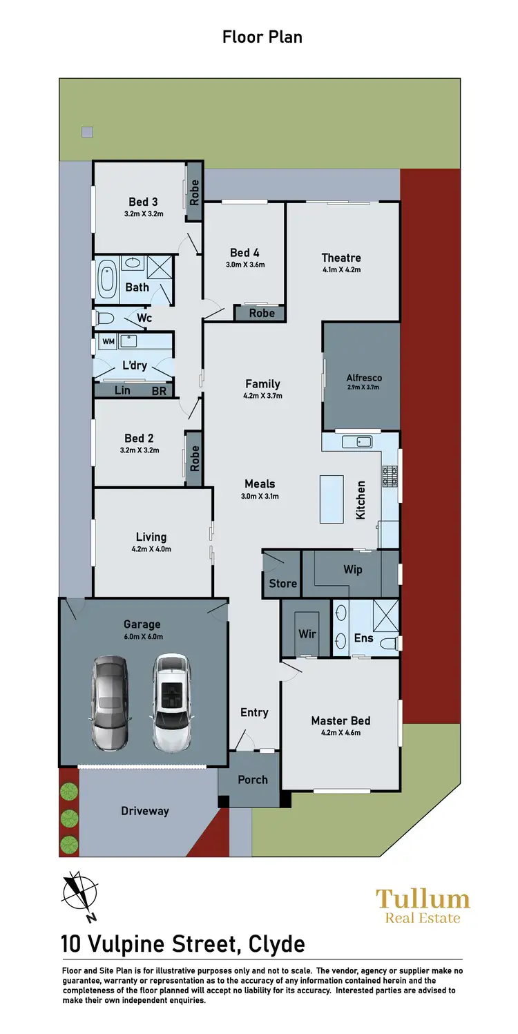 Floorplan of Homely house listing, 10 Vulpine Street, Clyde VIC 3978