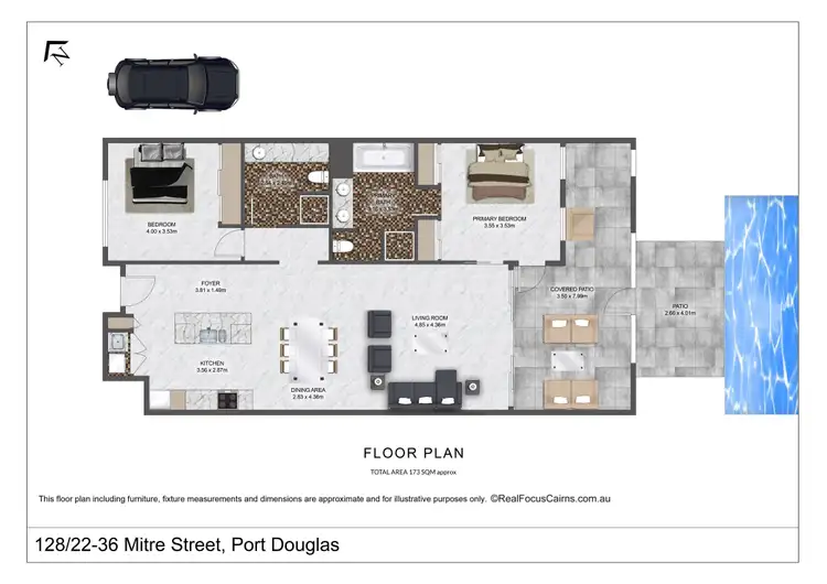 Floorplan of Homely apartment listing, 128/22-36 Mitre Street, Port Douglas QLD 4877
