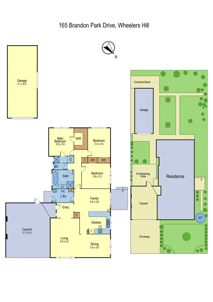Floorplan of Homely house listing, 165 Brandon Park Drive, Wheelers Hill VIC 3150