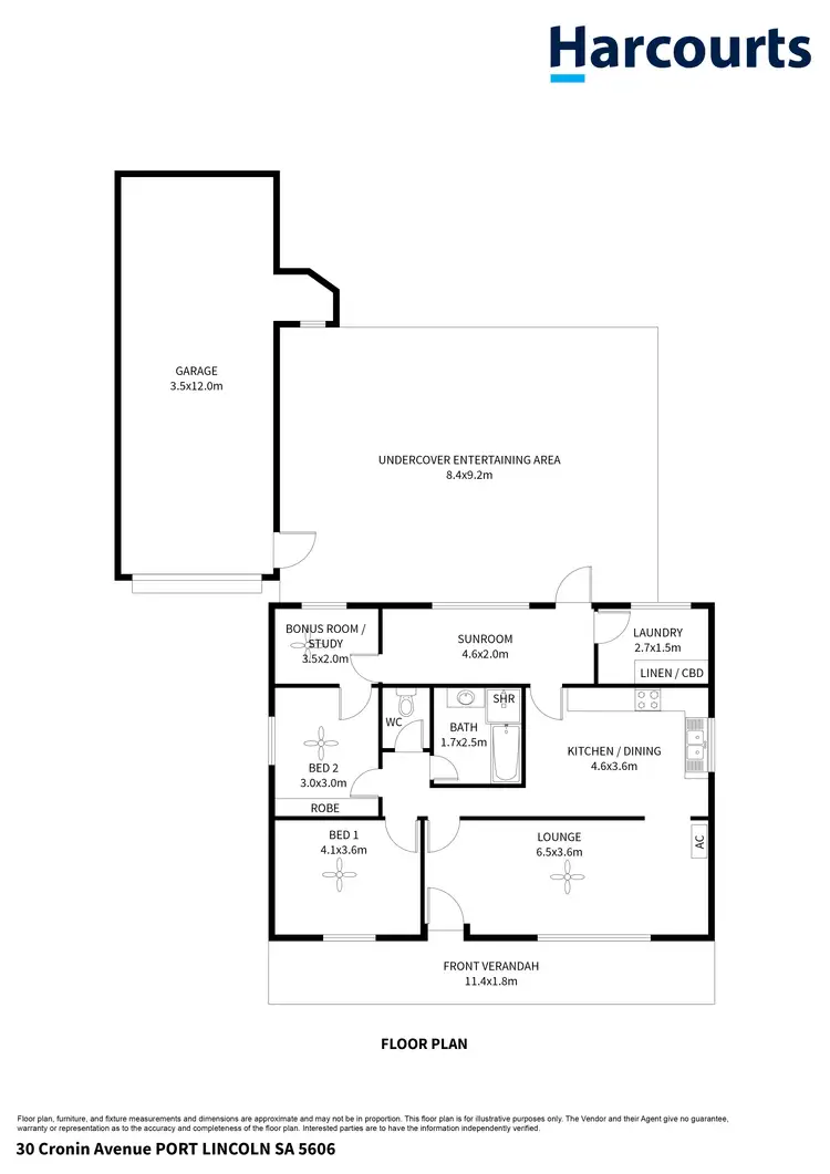 Floorplan of Homely house listing, 30 Cronin Avenue, Port Lincoln SA 5606