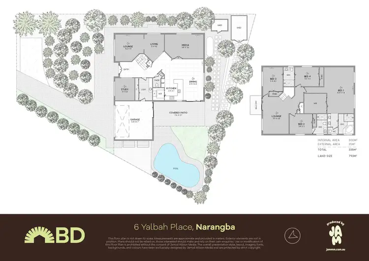 Floorplan of Homely house listing, 6 Yalbah Place, Narangba QLD 4504