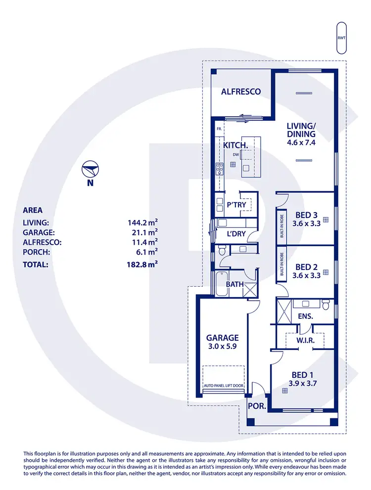 Floorplan of Homely house listing, 21 Arabian Way, Mount Barker SA 5251