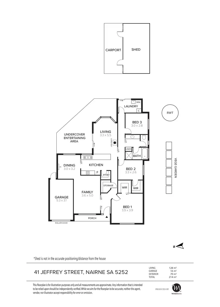 Floorplan of Homely house listing, 41 Jeffrey Street, Nairne SA 5252