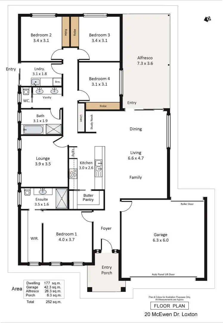 Floorplan of Homely house listing, 20 McEwen Drive, Loxton SA 5333
