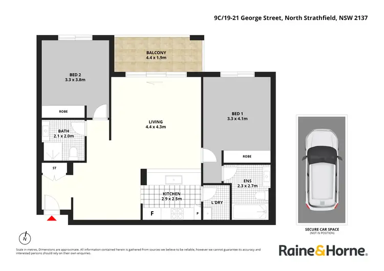 Floorplan of Homely apartment listing, 9C/19-21 George Street, North Strathfield NSW 2137