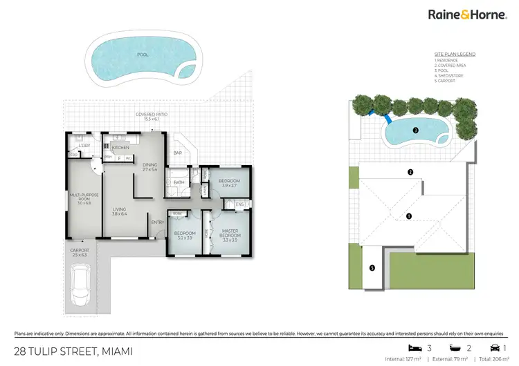 Floorplan of Homely house listing, 28 Tulip Street, Miami QLD 4220