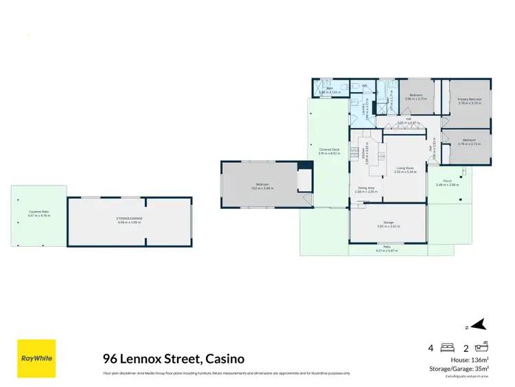 Floorplan of Homely house listing, 96 Lennox Street, Casino NSW 2470