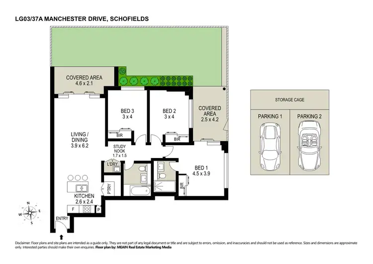 Floorplan of Homely apartment listing, LG03/37A Manchester Drive, Schofields NSW 2762