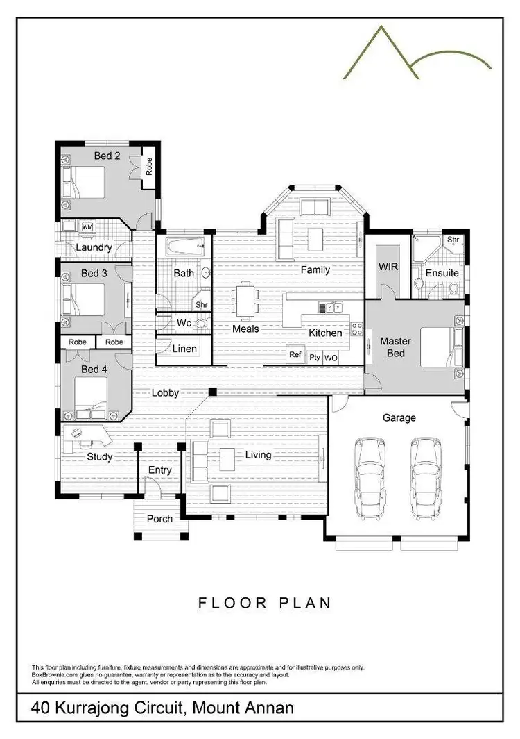 Floorplan of Homely house listing, 40 Kurrajong Circuit, Mount Annan NSW 2567
