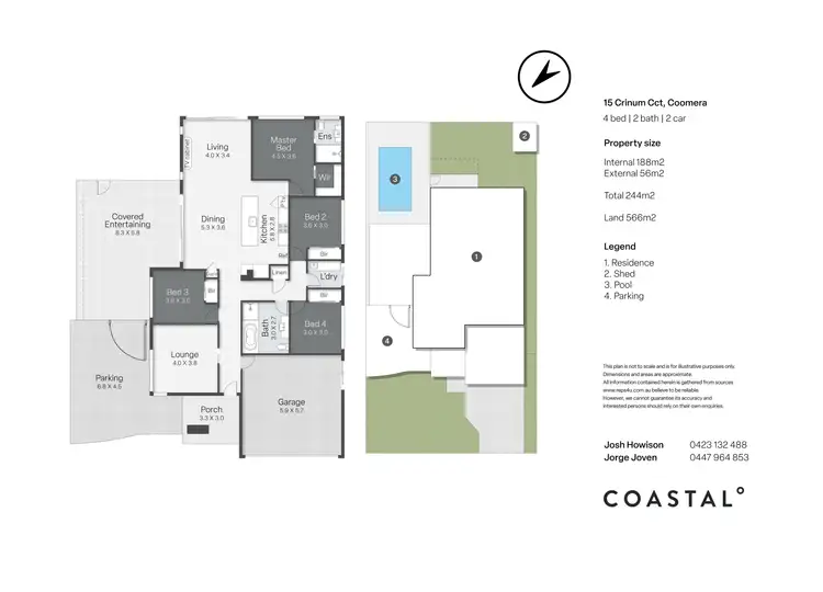Floorplan of Homely house listing, 15 Crinum Circuit, Coomera QLD 4209