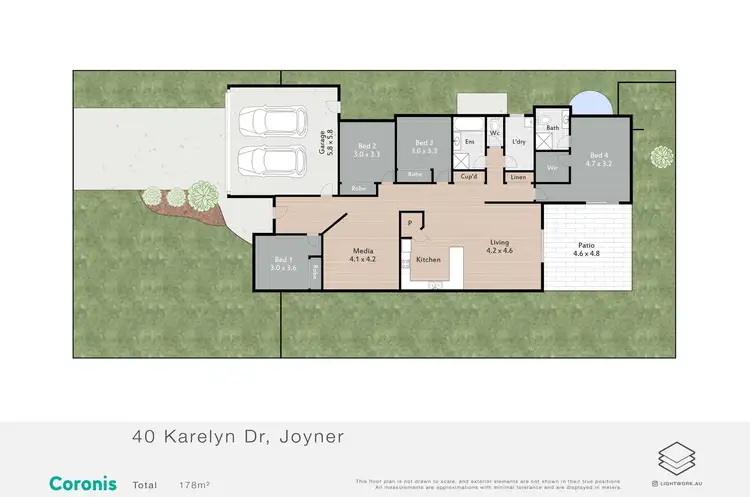 Floorplan of Homely house listing, 40 Karelyn Drive, Joyner QLD 4500