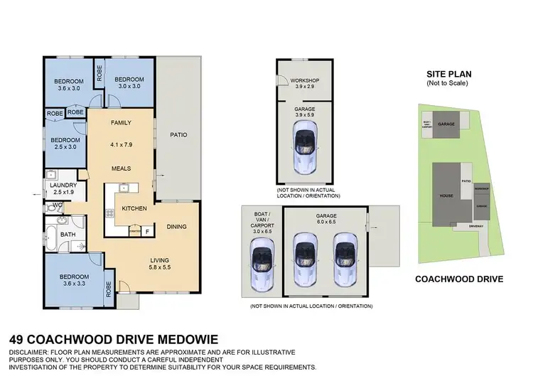 Floorplan of Homely house listing, 49 Coachwood Drive, Medowie NSW 2318