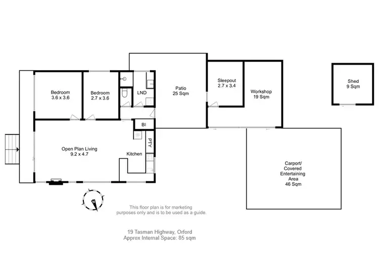 Floorplan of Homely house listing, 19 Tasman Highway, Orford TAS 7190