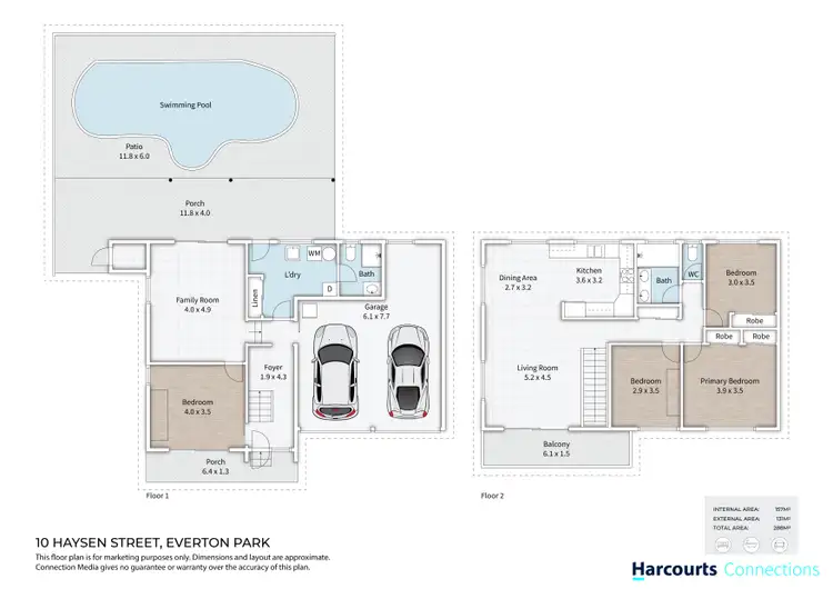 Floorplan of Homely house listing, 10 Heysen Street, Everton Park QLD 4053