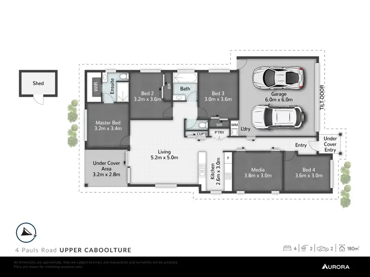Floorplan of Homely house listing, 4 Pauls Road, Upper Caboolture QLD 4510