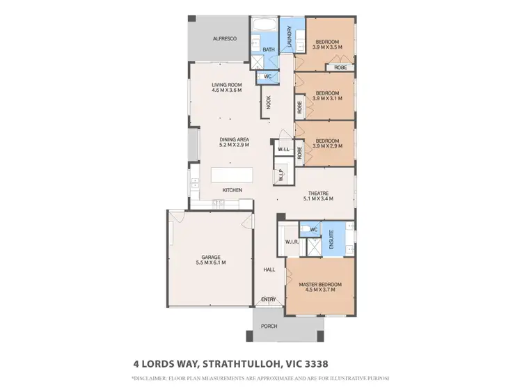 Floorplan of Homely house listing, 4 Lords Way, Strathtulloh VIC 3338
