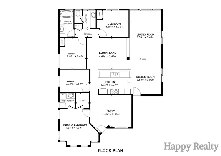 Floorplan of Homely house listing, 1 Spinifex Way, Canning Vale WA 6155