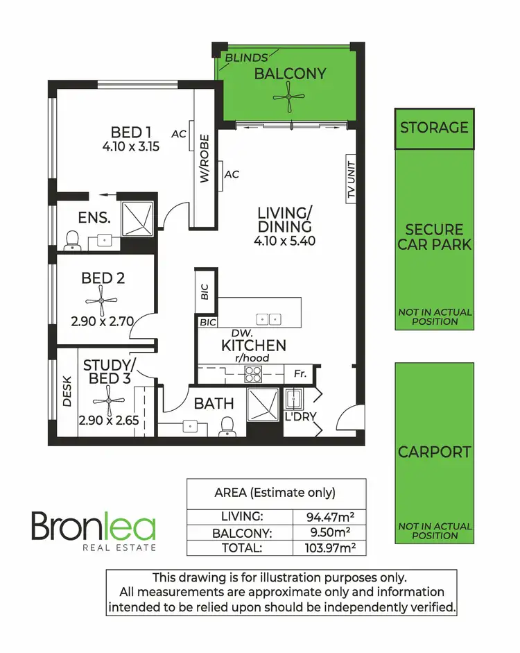 Floorplan of Homely apartment listing, 206/294 Sportsmans Drive, West Lakes SA 5021