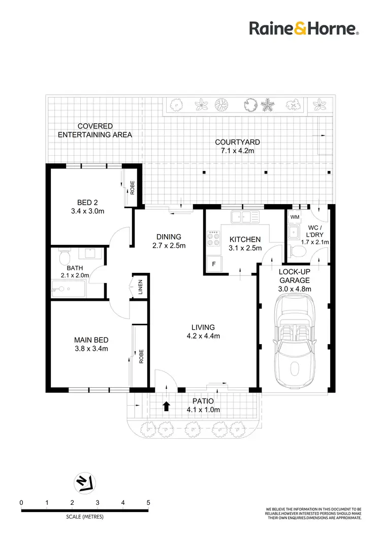 Floorplan of Homely villa listing, 2/47 Caledonian Street, Bexley NSW 2207