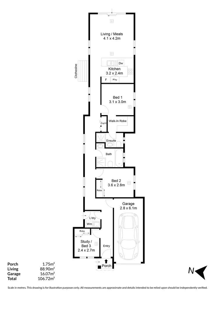 Floorplan of Homely house listing, 20A Chilworth Avenue, Enfield SA 5085