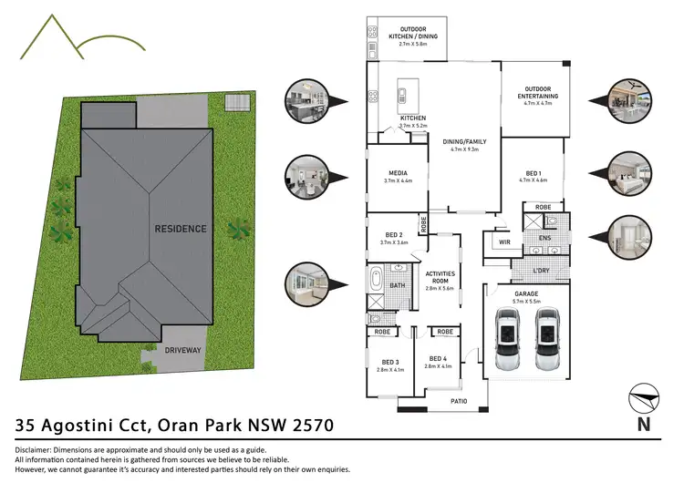Floorplan of Homely house listing, 35 Agostini Circuit, Oran Park NSW 2570