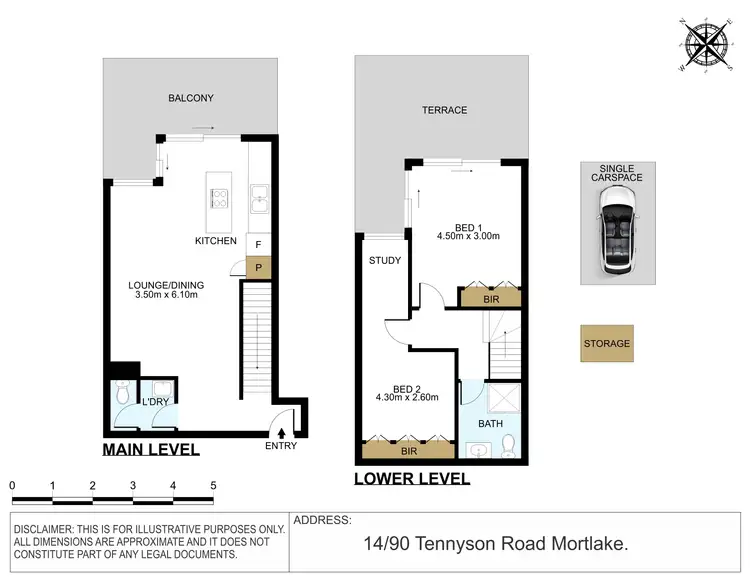 Floorplan of Homely apartment listing, 14/90 Tennyson Road, Mortlake NSW 2137