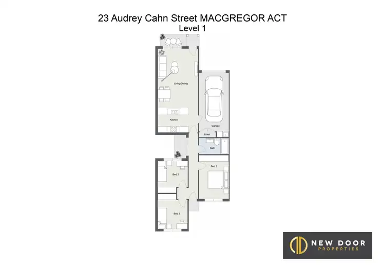 Floorplan of Homely house listing, 23 Audrey Cahn Street, Macgregor ACT 2615
