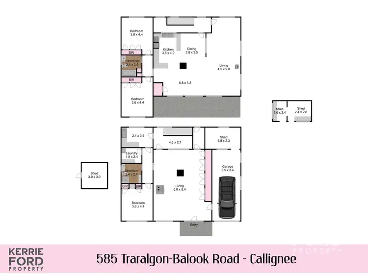 Floorplan of Homely house listing, 585 Traralgon-Balook Road, Callignee VIC 3844