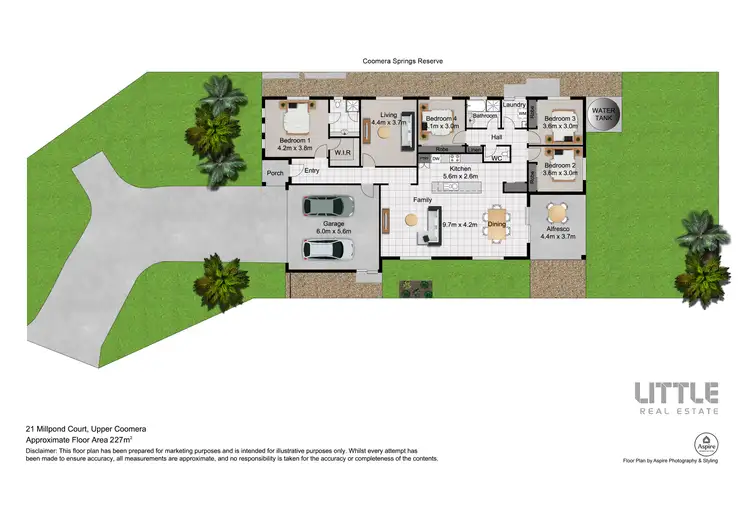 Floorplan of Homely house listing, 21 Millpond Court, Upper Coomera QLD 4209