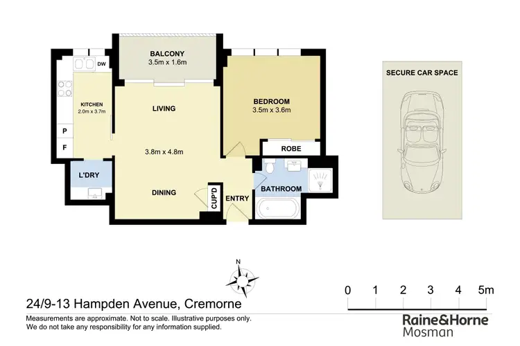 Floorplan of Homely apartment listing, 24/9-13 Hampden Avenue, Cremorne NSW 2090