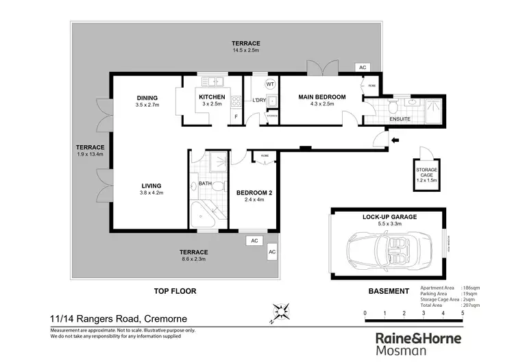 Floorplan of Homely apartment listing, 11/14 Rangers Road, Cremorne NSW 2090