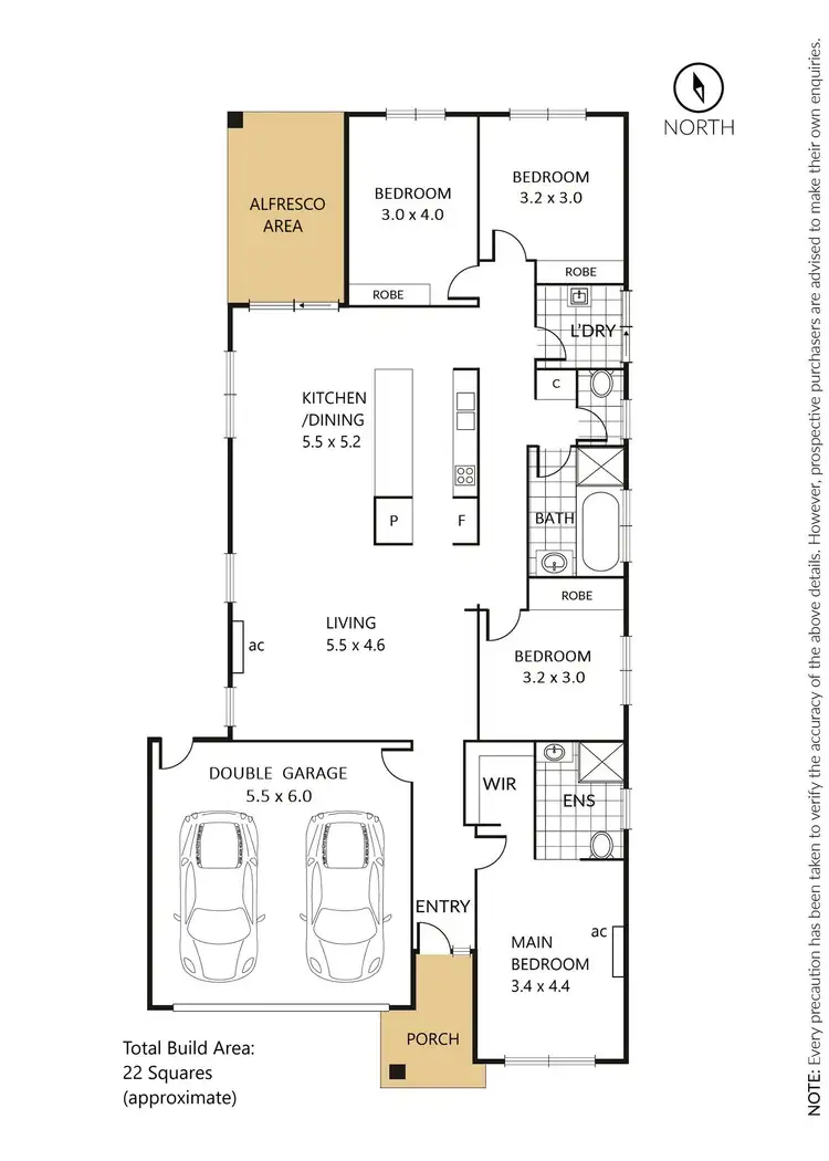 Floorplan of Homely house listing, 36 Yellow Gum Way, Manor Lakes VIC 3024