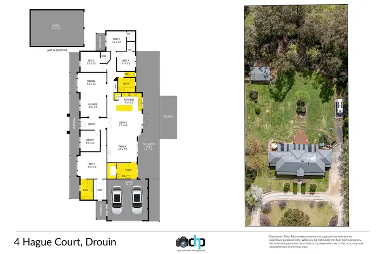 Floorplan of Homely house listing, 4 Hague Court, Drouin VIC 3818