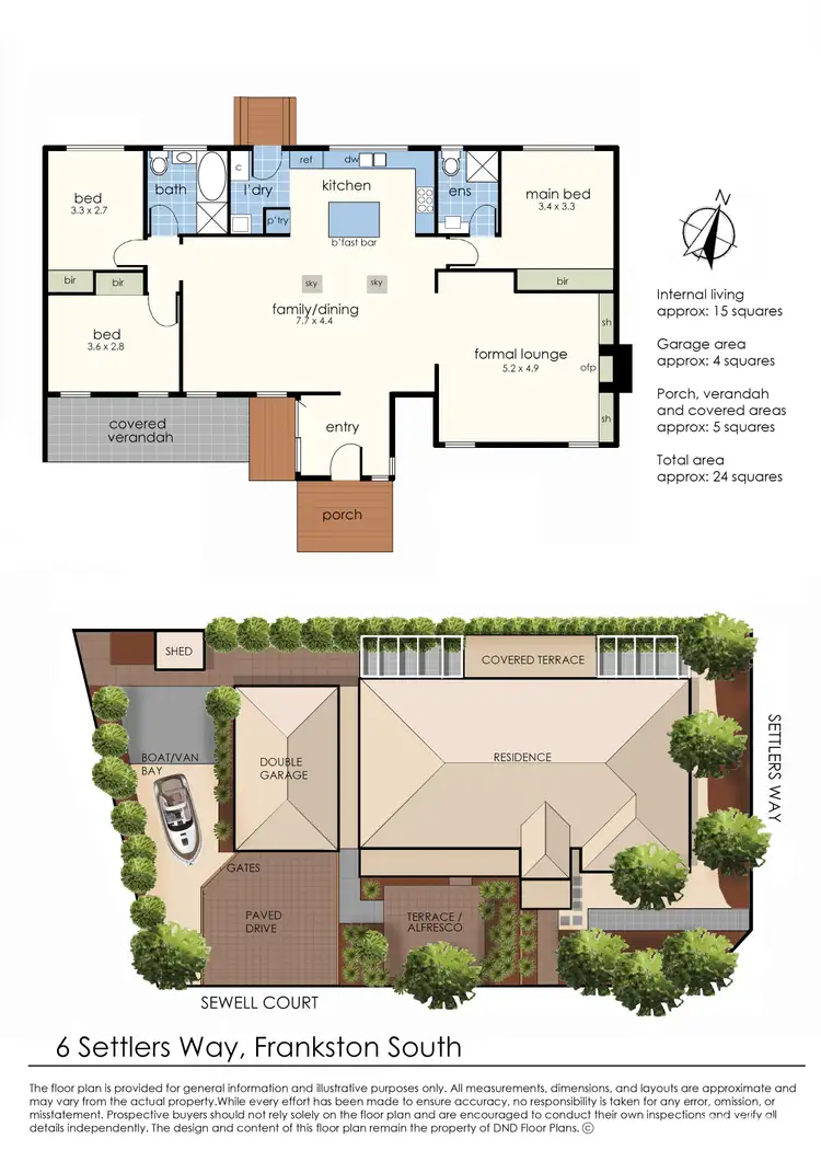 Floorplan of Homely house listing, 6 Settlers Way, Frankston South VIC 3199