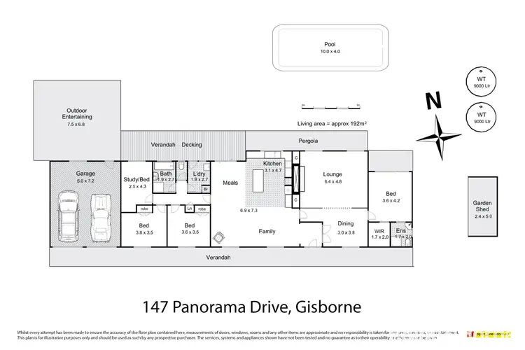 Floorplan of Homely house listing, 147 Panorama Drive, Gisborne VIC 3437
