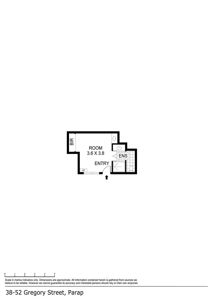 Floorplan of Homely studio listing, Address available on request