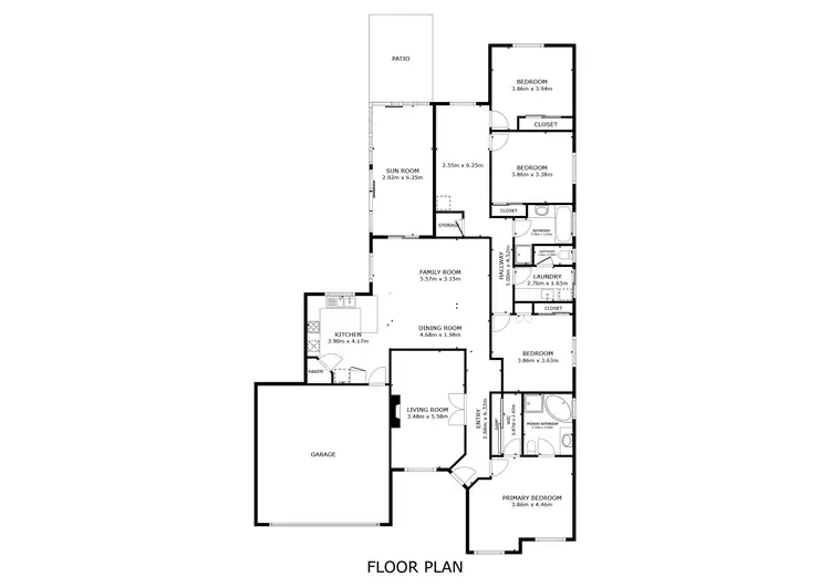Floorplan of Homely house listing, 119 Waterperry Drive, Canning Vale WA 6155