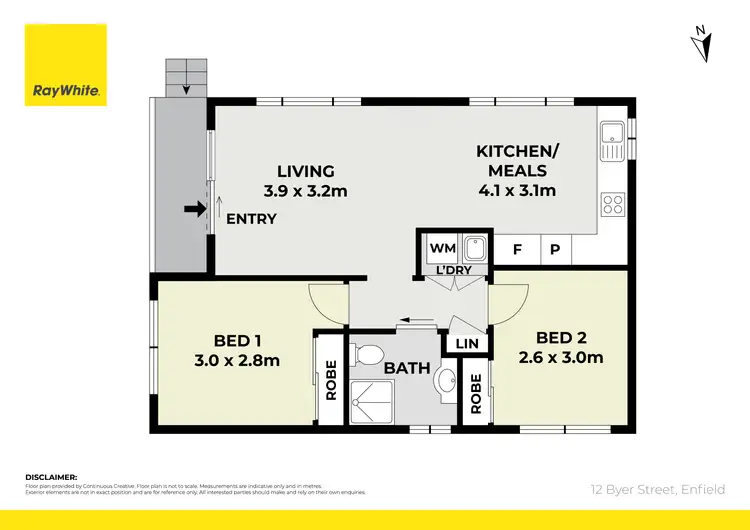 Floorplan of Homely apartment listing, Granny Flat/12 Byer Street, Enfield NSW 2136