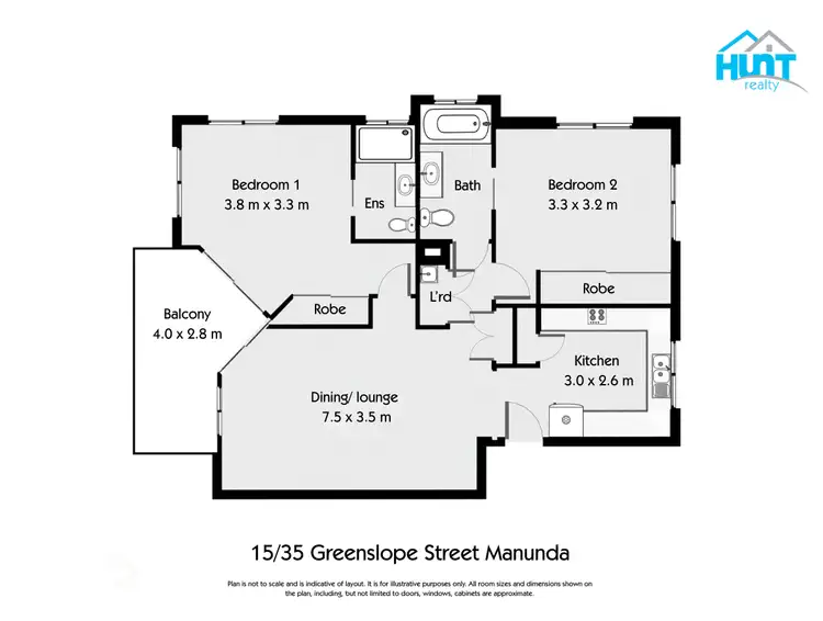Floorplan of Homely unit listing, 15/35 Greenslopes Street, Manunda QLD 4870