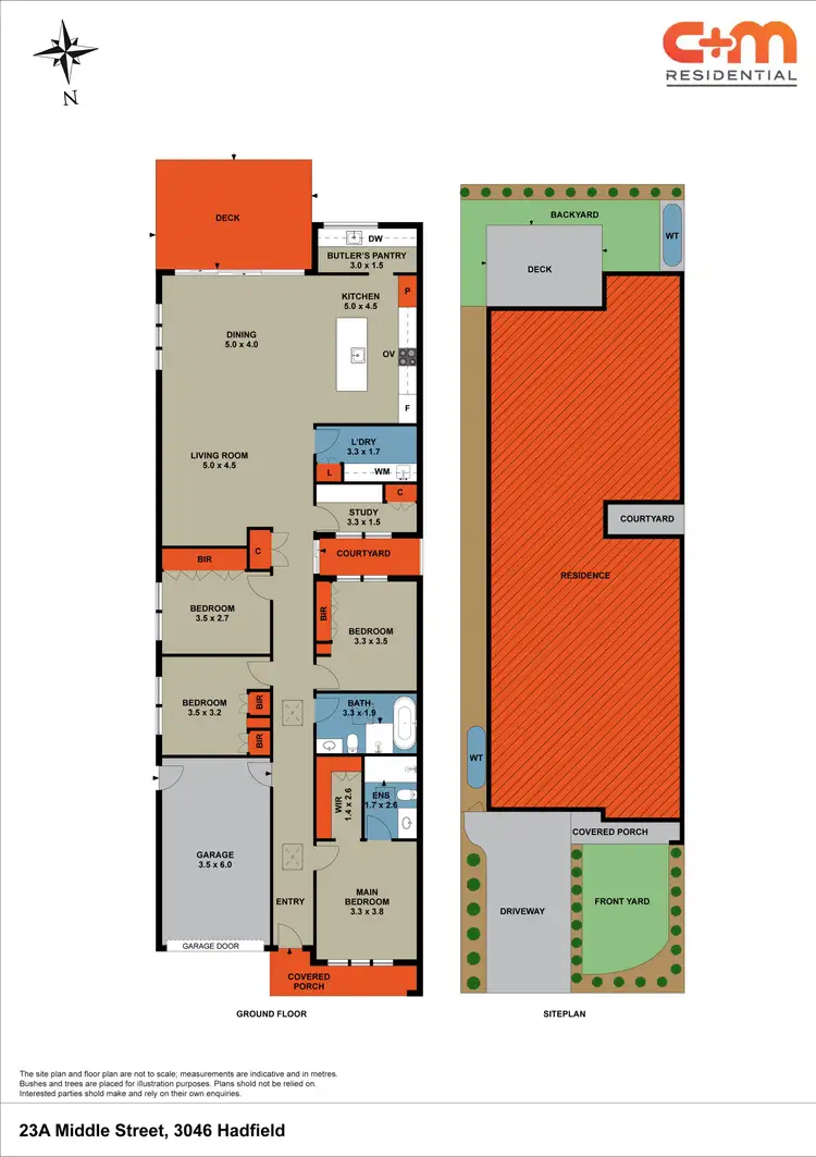 Floorplan of Homely townhouse listing, 23A Middle Street, Hadfield VIC 3046