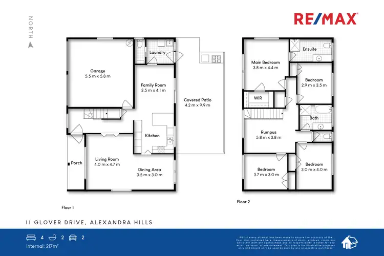 Floorplan of Homely house listing, 11 Glover Drive, Alexandra Hills QLD 4161