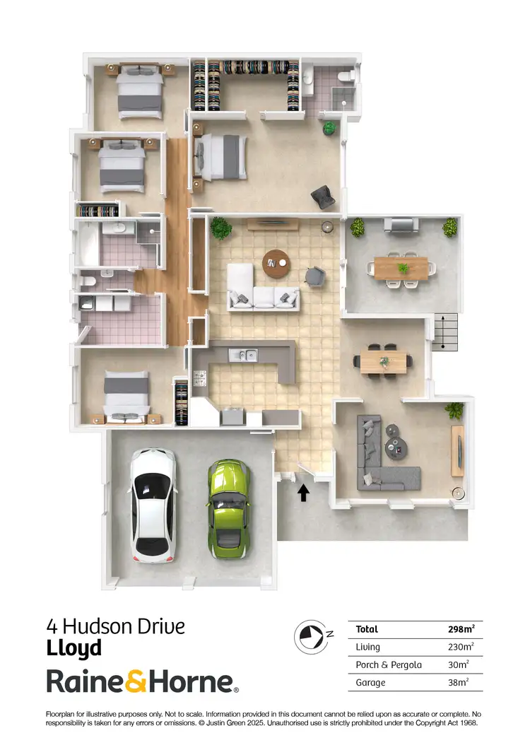 Floorplan of Homely house listing, 4 Hudson Drive, Lloyd NSW 2650