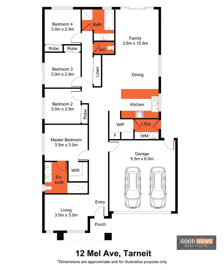 Floorplan of Homely house listing, 12 Mel Avenue, Tarneit VIC 3029