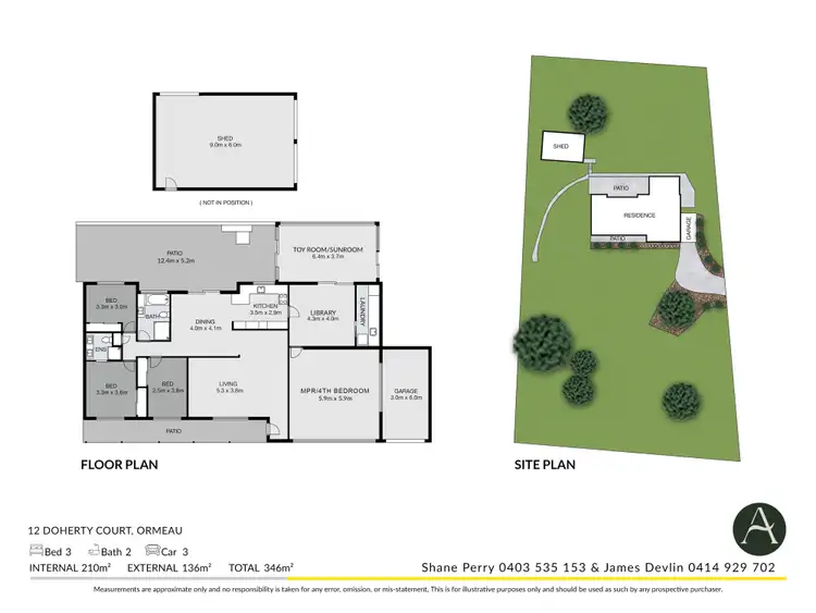 Floorplan of Homely other listing, 12 Doherty Court, Ormeau QLD 4208