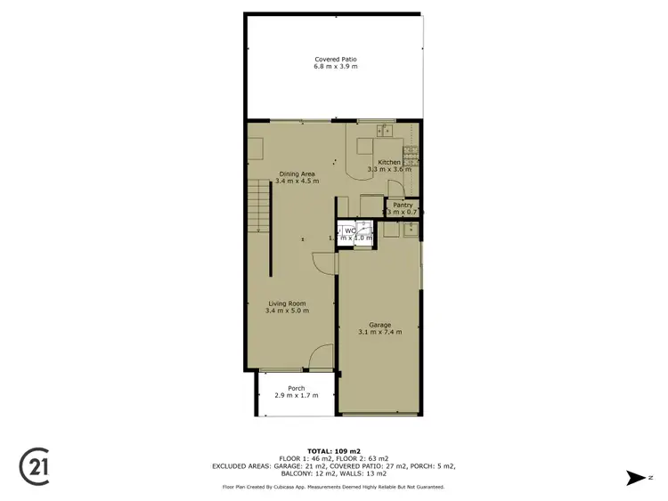 Floorplan of Homely house listing, 17/70 Waldron Boulevard, Greenfields WA 6210